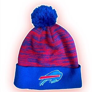 LNWOT NFL Official Team YOUTH Apparel - BFLO BILLS Football Poof Beanie
